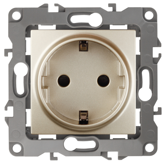 Розетка ЭРА 12 2P E Schuko 16A 250V 12-2001-04 Б0014684 купить с доставкой по РФ