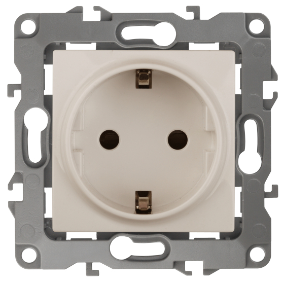 Розетка ЭРА 12 2P E Schuko со шторками 16A 250V 12-2102-02 Б0014688 купить с доставкой по РФ