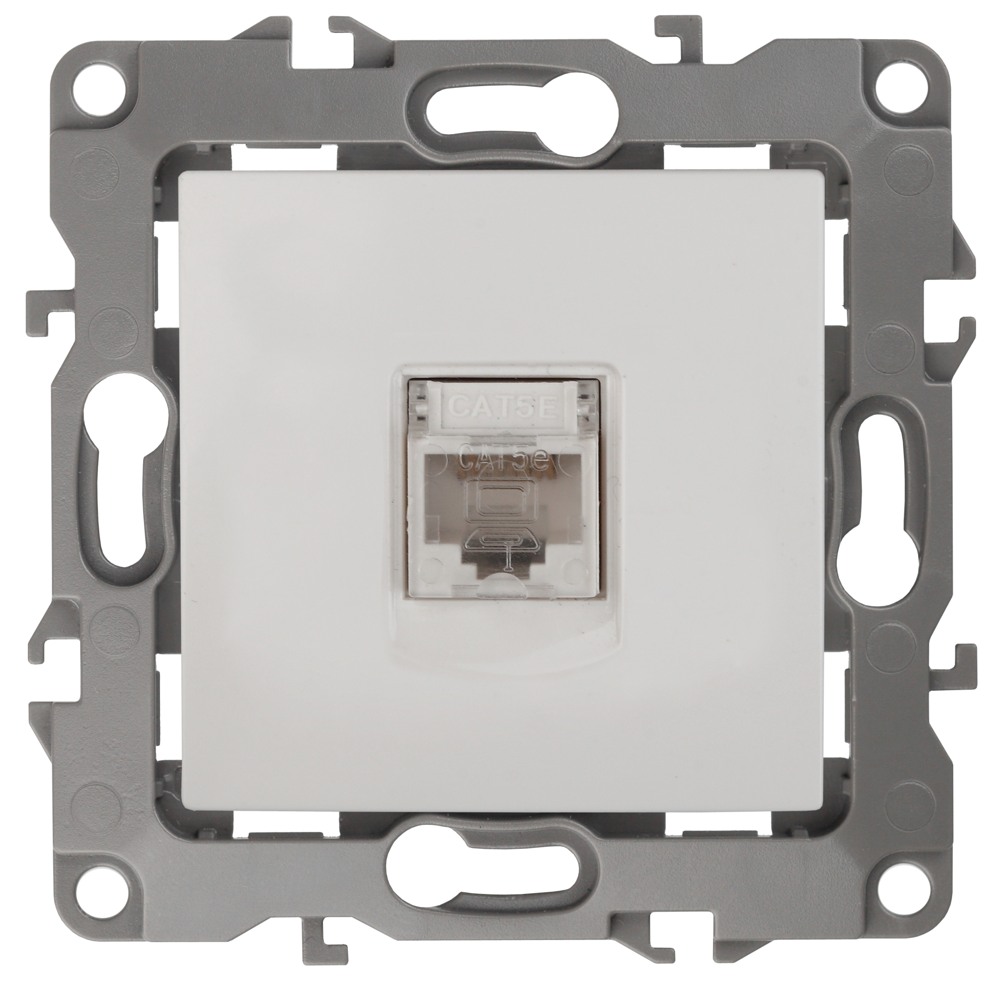 Розетка компьютерная RJ45 Эра 12-3107-01 белый