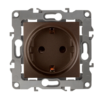 Розетка ЭРА 12 2P E Schuko 16A 250V 12-2001-13 Б0019308 купить с доставкой по РФ