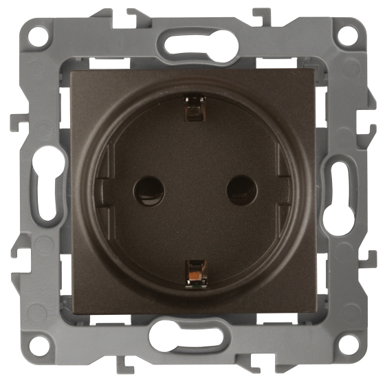Розетка ЭРА 12 2P E Schuko 16A 250V 12-2101-13 Б0019320 купить с доставкой по РФ