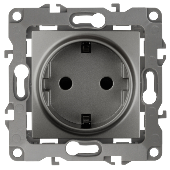 Розетка ЭРА 12 2P E Schuko со шторками 16A 250V 12-2102-12 Б0019323 купить с доставкой по РФ