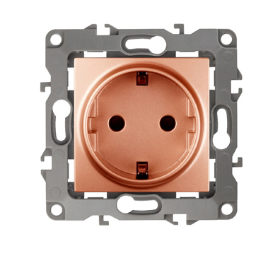 Розетка 12 2P E Schuko со шторками 16A 250V 12-2102-14 Б0019325 ЭРА купить с доставкой по РФ