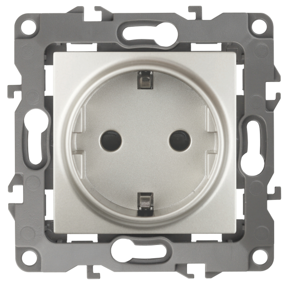 Розетка 12 2P E Schuko со шторками 16A 250V 12-2102-15 Б0019326 ЭРА купить с доставкой по РФ