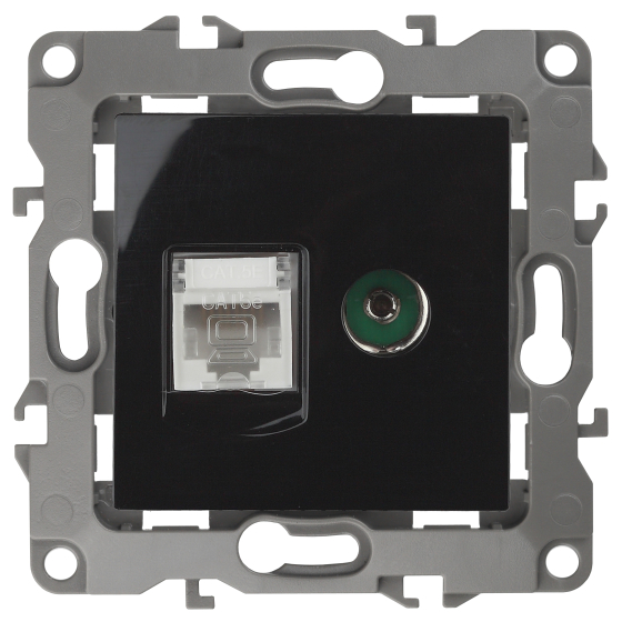 Розетка комбинированная RJ45+TV ЭРА 12 12-3110-06 Б0027446 купить с доставкой по РФ