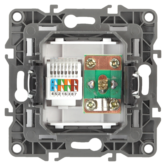 Розетка комбинированная RJ45+TV ЭРА 12 12-3110-13 Б0027448 заказать со складов по всей России