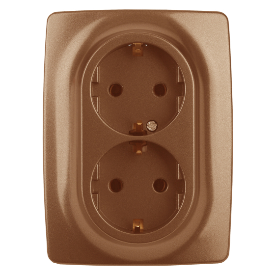 Розетка 12 2x2P E Schuko 16A 250V 12-2106-14 Б0031236 ЭРА купить с доставкой по РФ