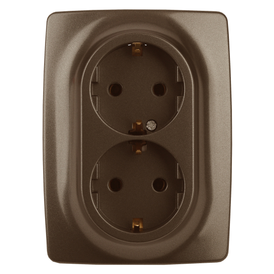 Розетка 12 2x2P E Schuko со шторками 16A 250V 12-2108-13 Б0036449 ЭРА купить с доставкой по РФ