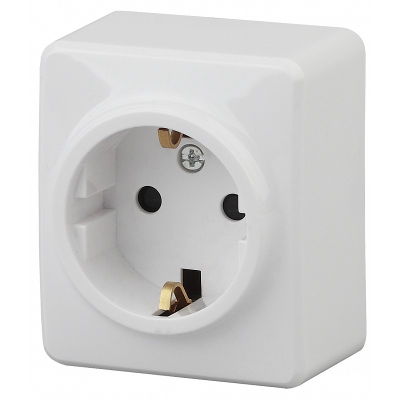 Розетка ЭРА Эксперт 2P E Schuko со шторками 16A 250V 11-2204-01 Б0020688 купить с доставкой по РФ