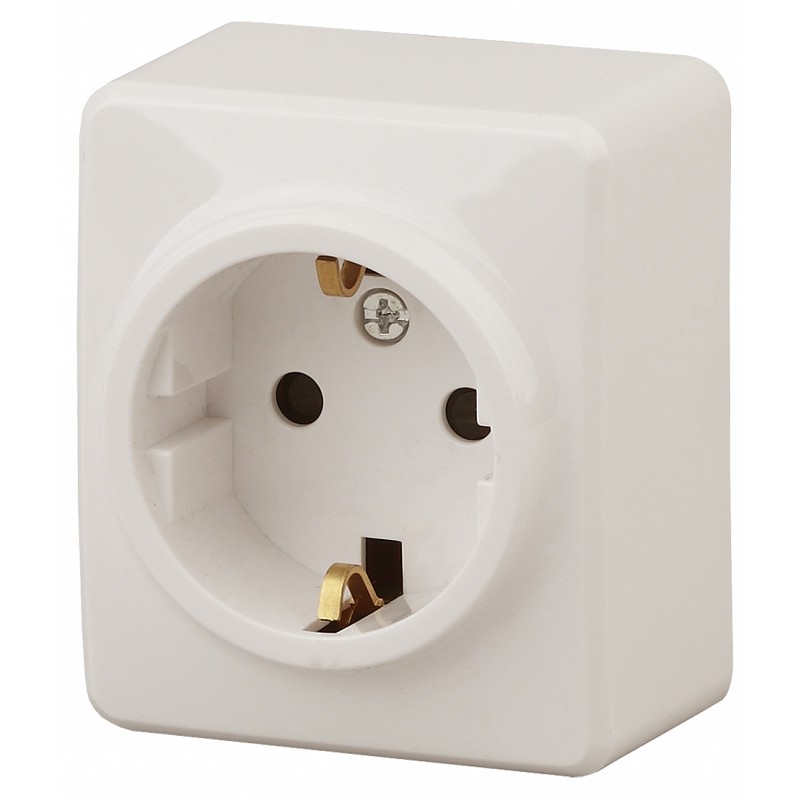 Розетка ЭРА Эксперт 2P E Schuko со шторками 16A 250V 11-2204-02 Б0020689 купить с доставкой по РФ