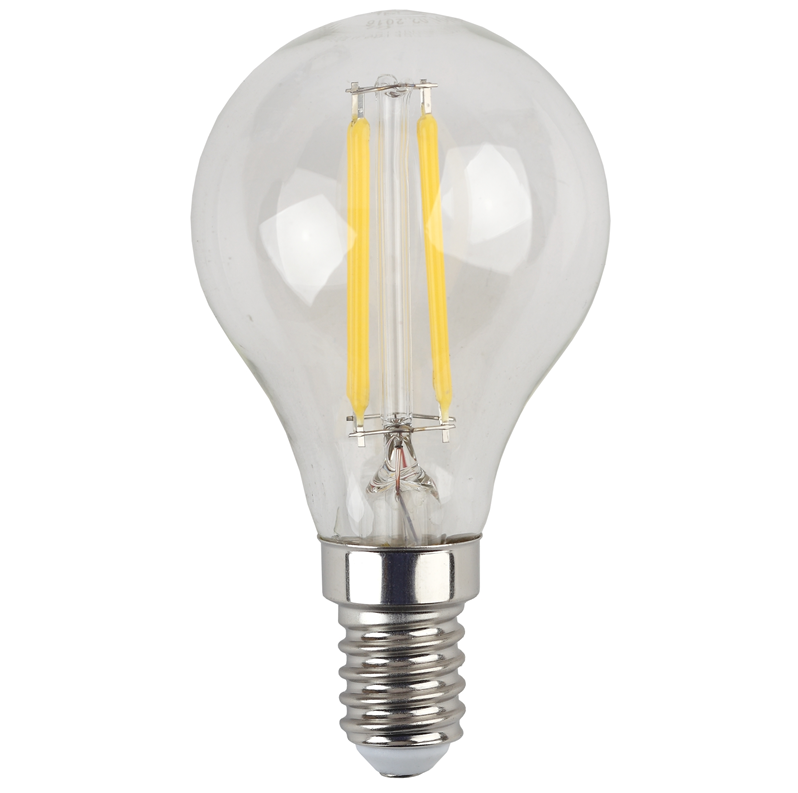 Лампа светодиодная филаментная ЭРА F-LED P45-7W-840-E14 (филамент, шар, 7Вт, нейтральный свет, E14 (10/100/3000)