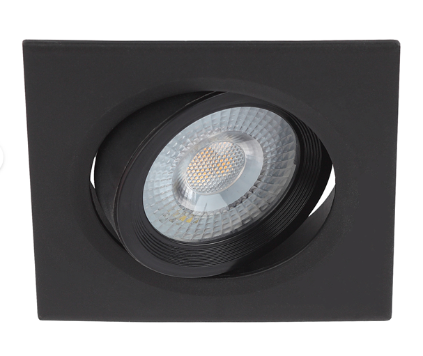 Светильник светодиодный квадратный поворотный ЭРА LED SMD 5W 4000K, черный KL LED 21A-5 4K BK