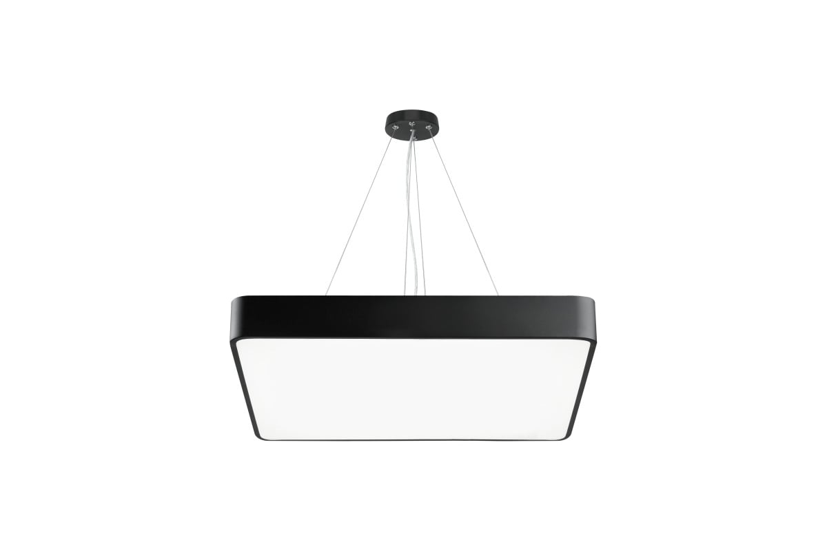 Светильник LED Geometria Quadro SPO-163-B-40K-050 50Вт 4000К 3700Лм IP40 600*600*80 черный подвесной драйвер внутри
