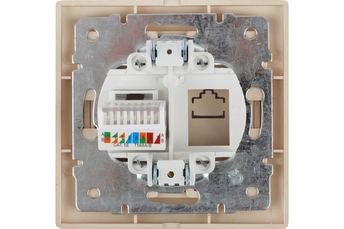 Розетка информационная RJ4 Intro Plano алюминий 1-303-03 Б0030086 ЭРА заказать со складов по всей России