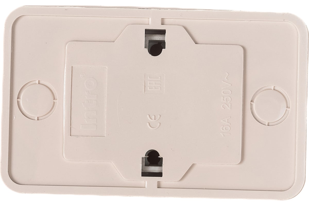 Розетка Intro Quadro 2-203-02 двойная без заземления 2х2P, 16А-250В, IP20, ОУ, Quadro, слоновая кость Б0053794 ЭРА заказать со складов по всей России