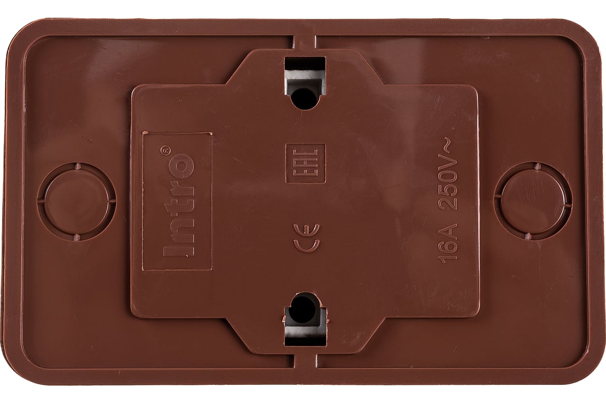 Розетка Intro Quadro 2-204-10 с заземлением двойная 2х2P+E Schuko, 16А-250В, IP20, ОУ, венге заказать со складов по всей России
