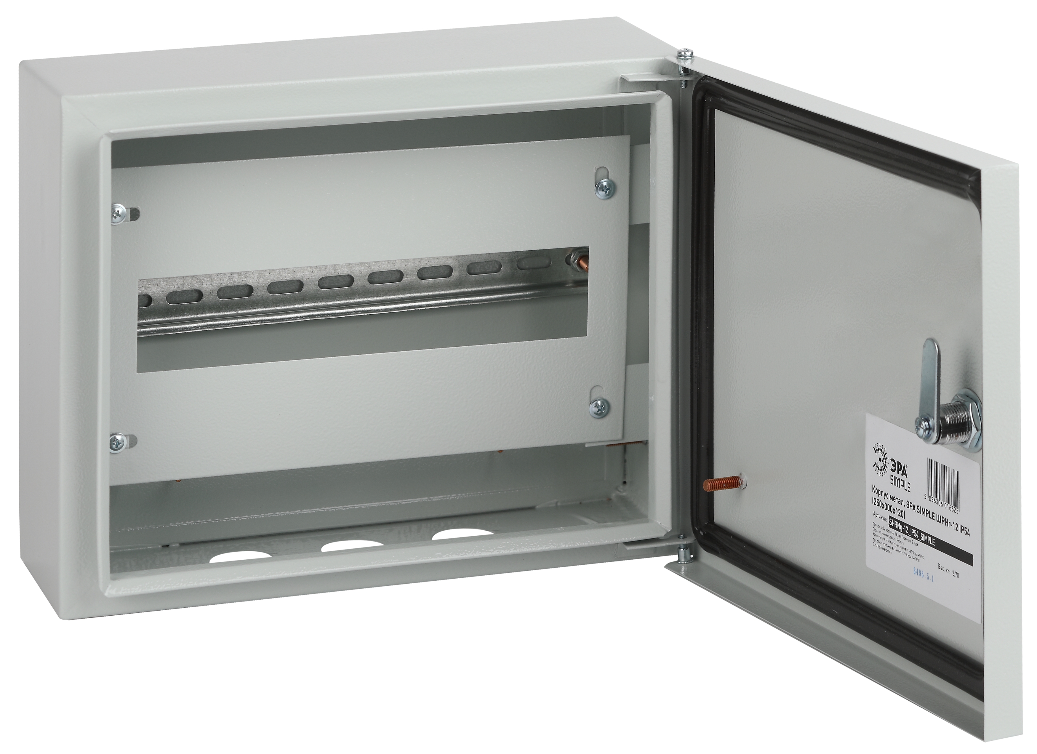 Корпус металлический ЭРА SIMPLE ЩРНг-12 IP54 (250х300х120)