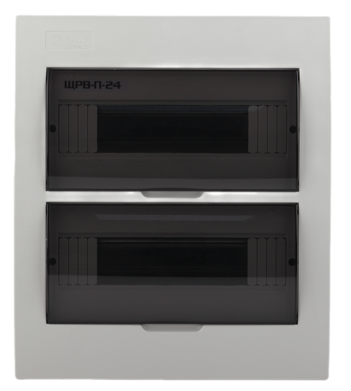 Бокс ЭРА ЩРВ-П-24 модульный встраиваемый пластик IP41 SIMPLE NO-box_simple-plastic_24_flush