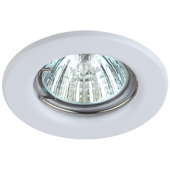 Светильник штампованный ЭРА ST1 WH MR16, 12V/220V, 50W белый