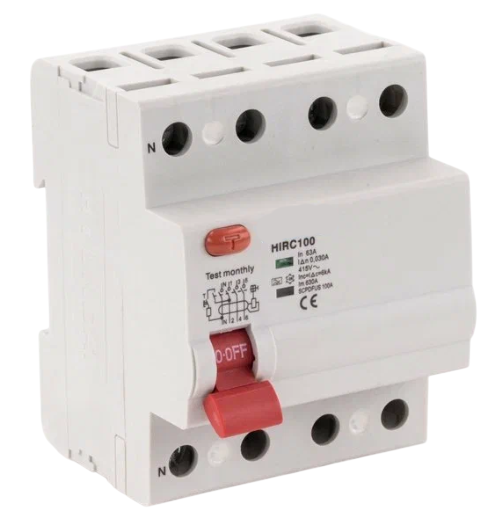 Устройство защитного отключения ESQ ВД63-C 3P+N 30G 0063 3 полюса+N, 63А/30мА/6кА (эл-мех, тип АC) купить с доставкой по РФ