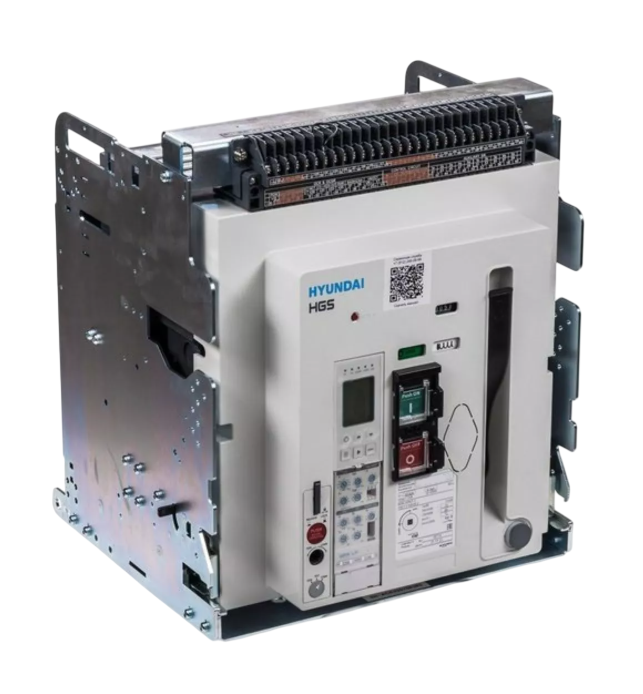 Воздушный автоматический выключатель (RUS) ESQ HGS32B 3B M2C2S2 54P BA ER (с корзиной, 3200А,85kA, AC380/415В, реле GPR-LP (50Гц), мот.прив.220В, вкл.катушкой и нез.расц-лем.220В) купить с доставкой по РФ