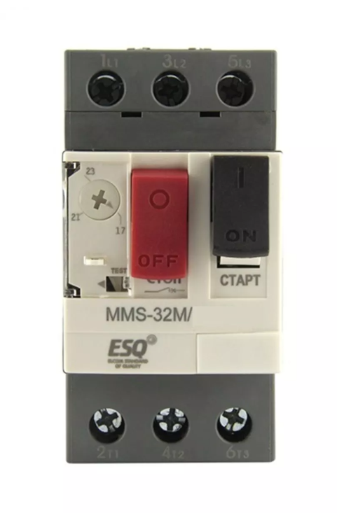 Автомат защиты двигателя ESQ MMS32M 0010 6-10А (AC400/415V 100kA)
