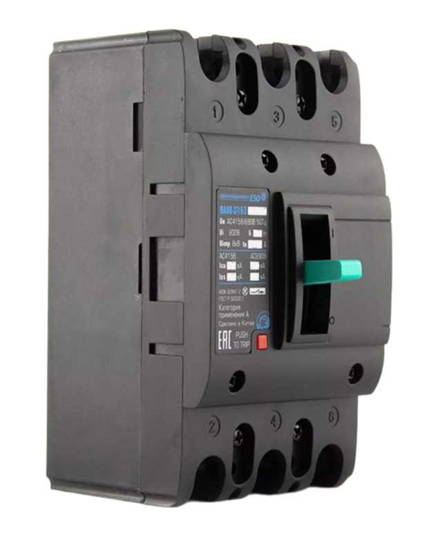 Автоматический выключатель ESQ ВА 88-37/63L 3P TMF 50А 25кА 415 АС