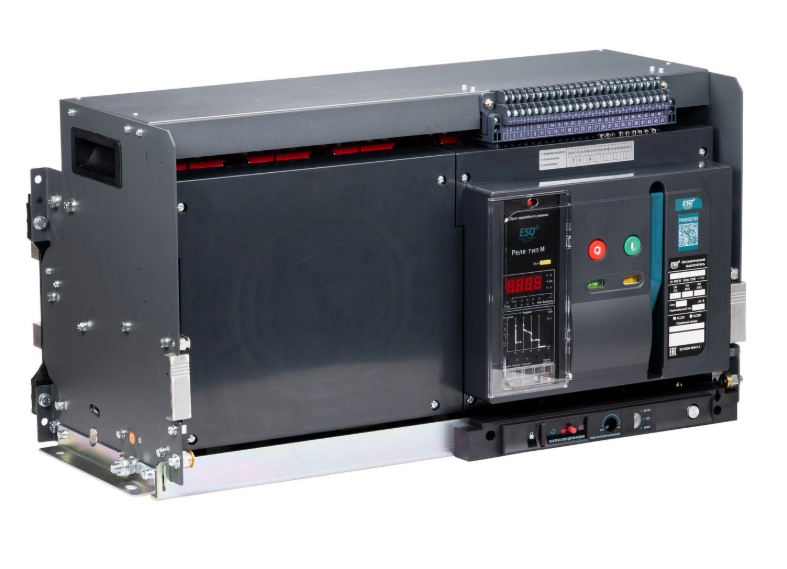 (RUS) Воздушный автоматический выключатель ESQ ВА99-40D 3D M2C2S2 M 5000A (с корзиной, 3пол. 5000А, 120 кА, тип реле M, с мот. приводом 220В, кат. вкл 220В и нез. расцеп 220В) купить с доставкой по РФ