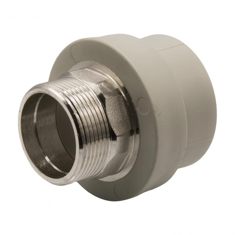 Муфта комб. нар 50х1 1/2'' под ключ EVER® plast серый купить с доставкой по РФ