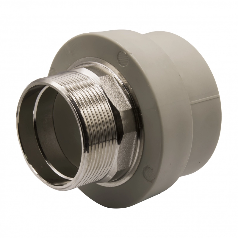 Муфта комб. нар 63х2'' под ключ EVER® plast серый купить с доставкой по РФ