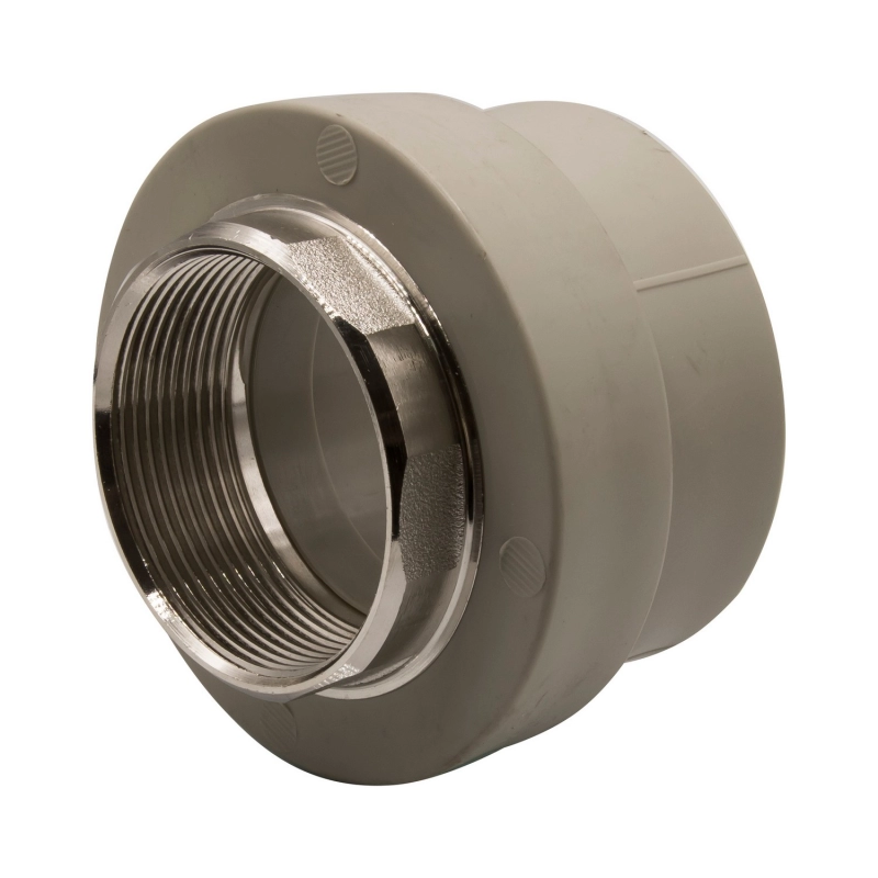 Муфта комб. вн 63х2'' под ключ EVER® plast серый купить с доставкой по РФ