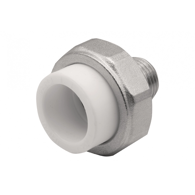 Муфта комб. разъемная, нар 25х1/2" EVER® plast белый купить с доставкой по РФ