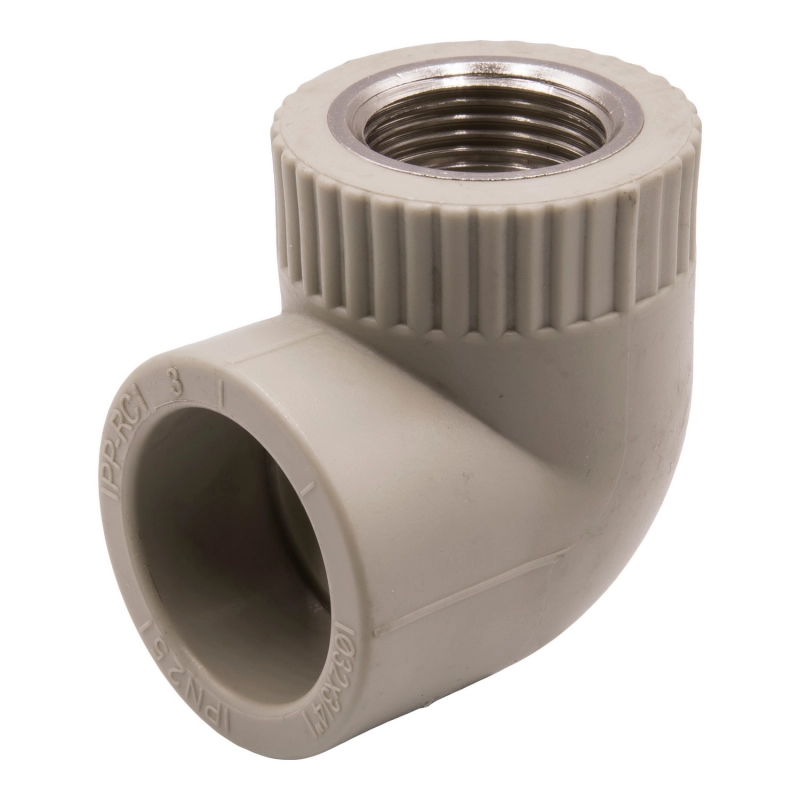 Уголок комб. вн 25х3/4'' EVER® plast серый купить с доставкой по РФ