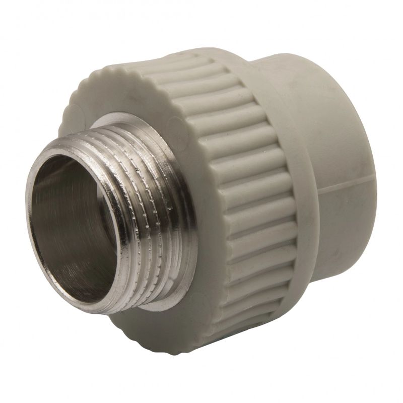 Муфта комб. нар 32х1'' EVER® plast серый купить с доставкой по РФ