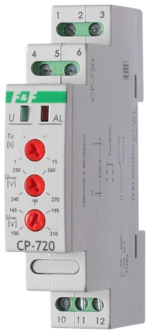 Реле напряжения F&F CP-720 EA04.009.002
