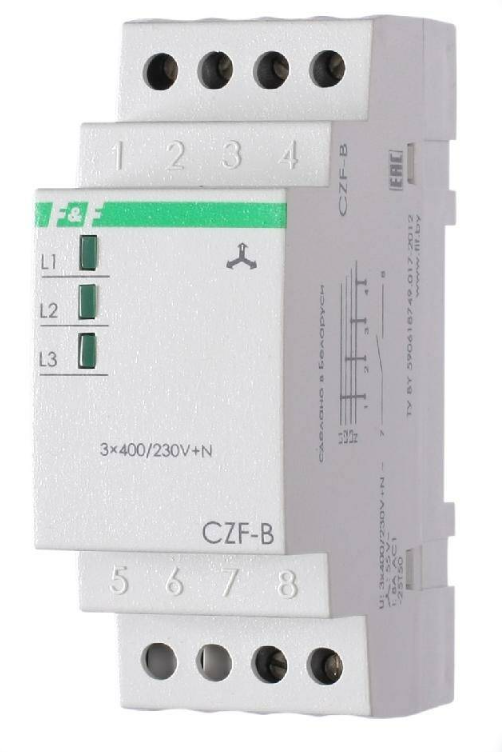 Реле контроля фаз F&F CZF-B