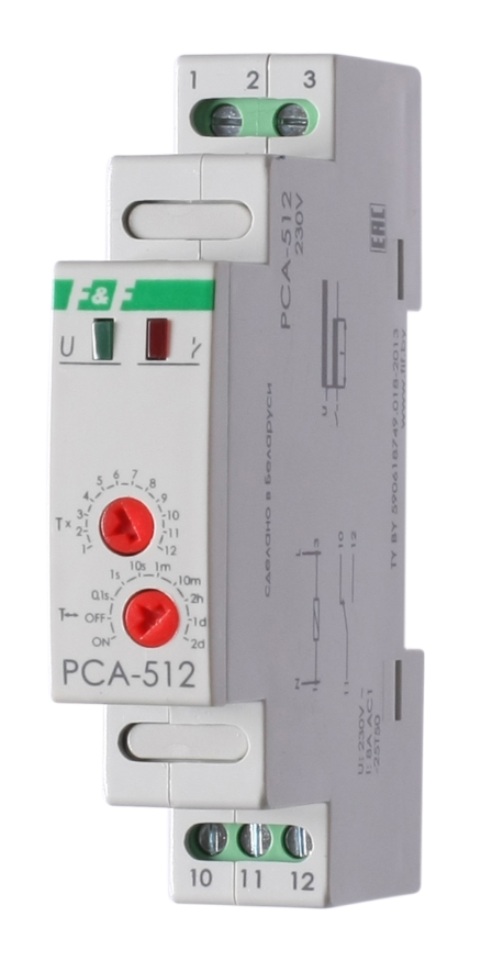 Реле времени однокомандное F&F PCA-512 купить с доставкой по РФ