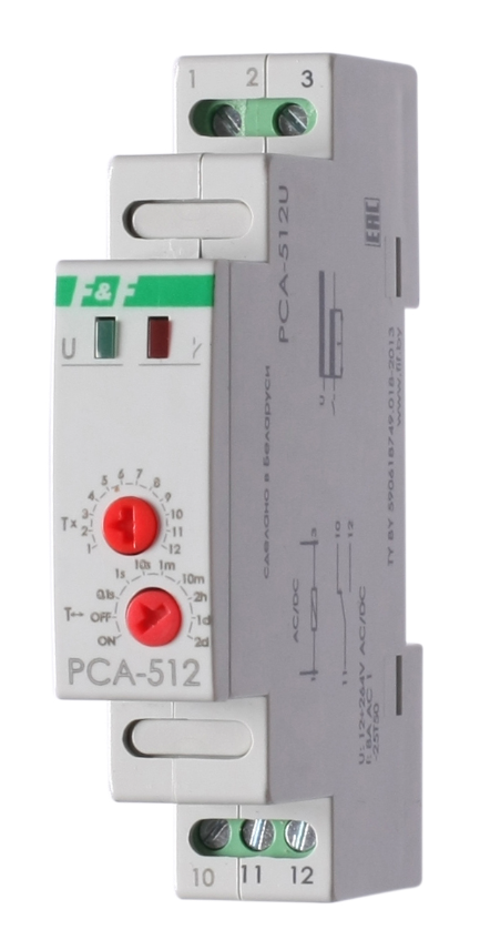 Реле времени однокомандное F&F PCA-512U