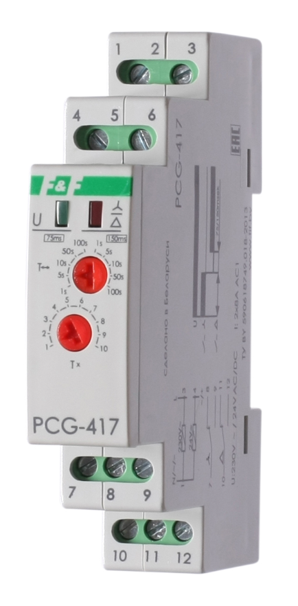Реле времени пусковое F&F PCG-417