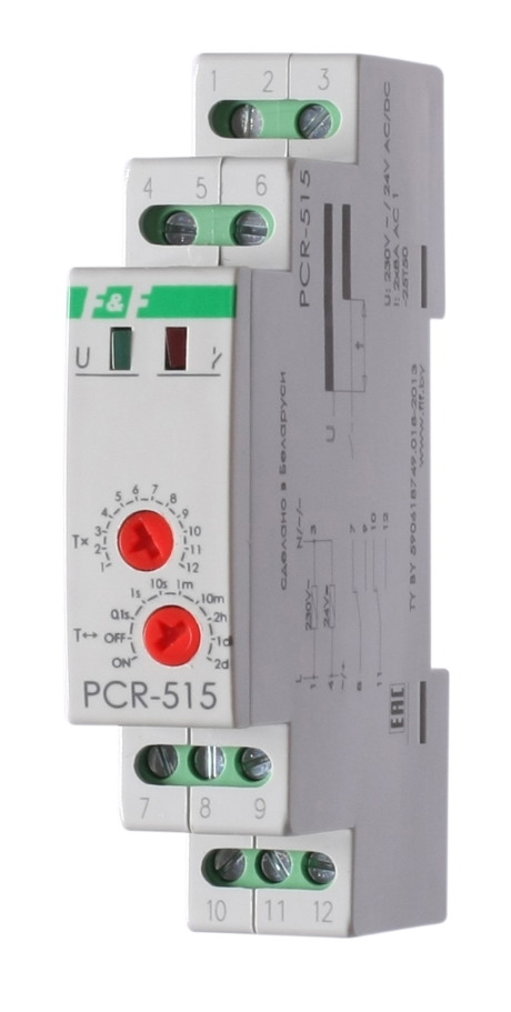 Реле времени однокомандное F&F PCR-515 купить с доставкой по РФ