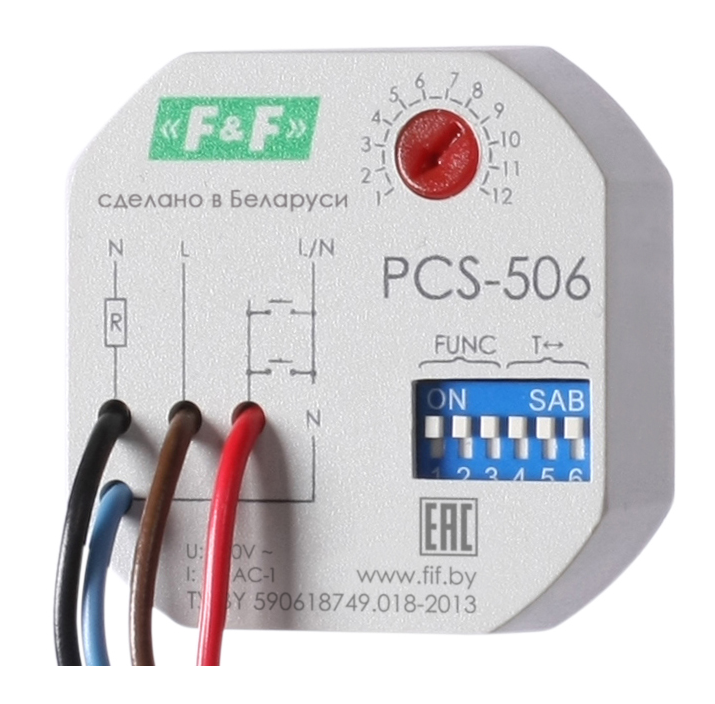 Реле времени многофункциональное F&F PCS-506