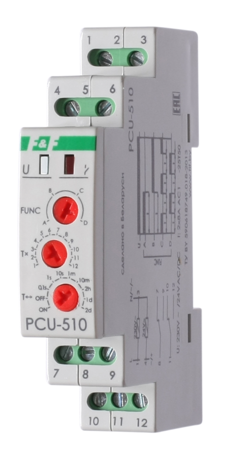 Реле времени многофункциональное F&F PCU-510 купить с доставкой по РФ