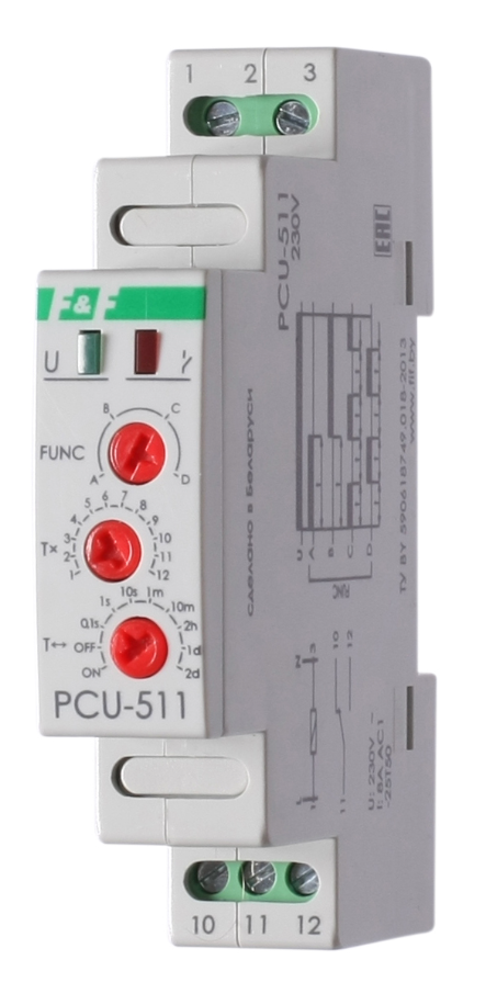 Реле времени многофункциональное F&F PCU-511
