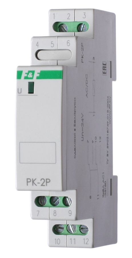 Реле электромагнитное F&F PK-2P 12