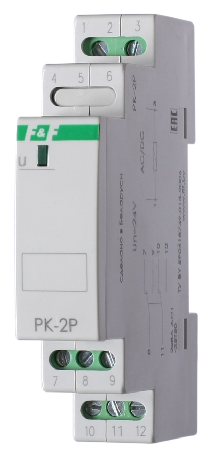 Реле электромагнитное F&F PK-2P 24 купить с доставкой по РФ