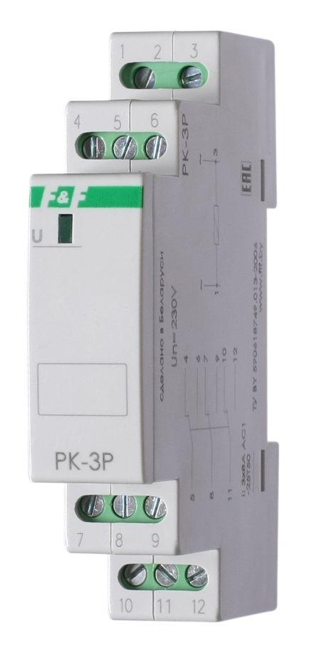 Реле электромагнитное F&F PK-3P 24