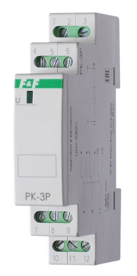 Реле электромагнитное F&F PK-3P 230