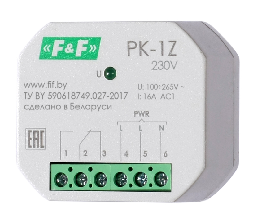 Реле электромагнитное F&F PK-1Z 230 купить с доставкой по РФ