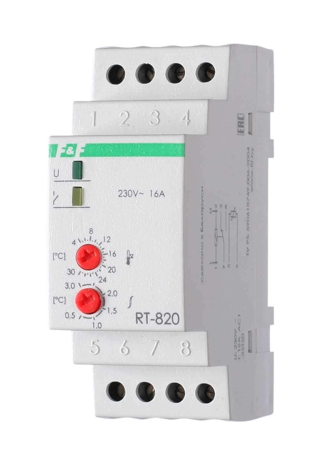 Регулятор температуры F&F RT-820 EA07.001.001