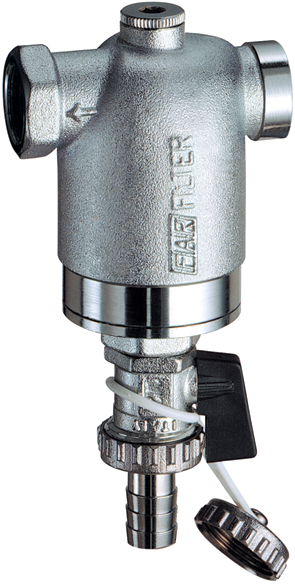 Фильтр FAR 1/2" ВР-ВР с манометром 300 мкм Max: 95 °C 25 бар